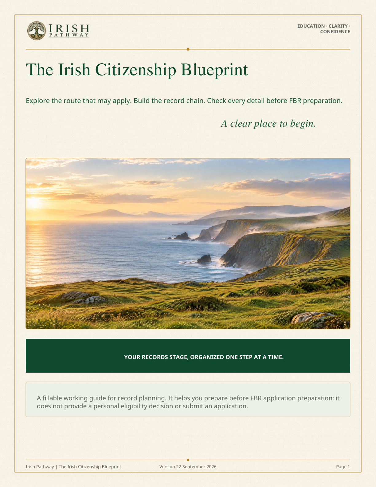 The Irish Citizenship Blueprint cover